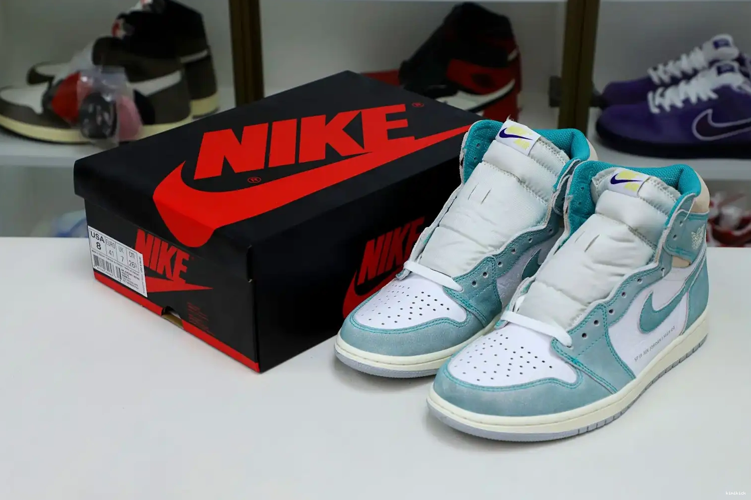 HIGH JORDAN RETRO 1 'TURBO GREEN' Kimikick OG AIR 0518